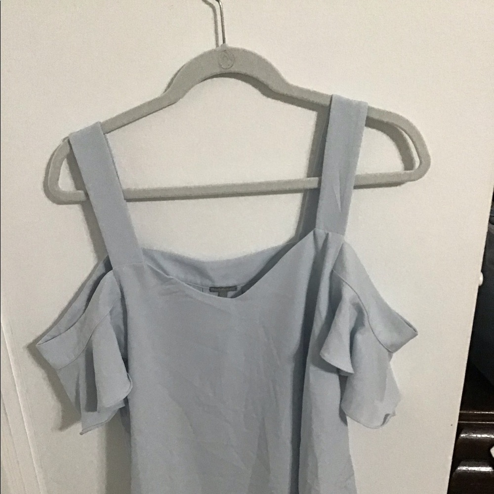 Light blue tank/ off the shoulder